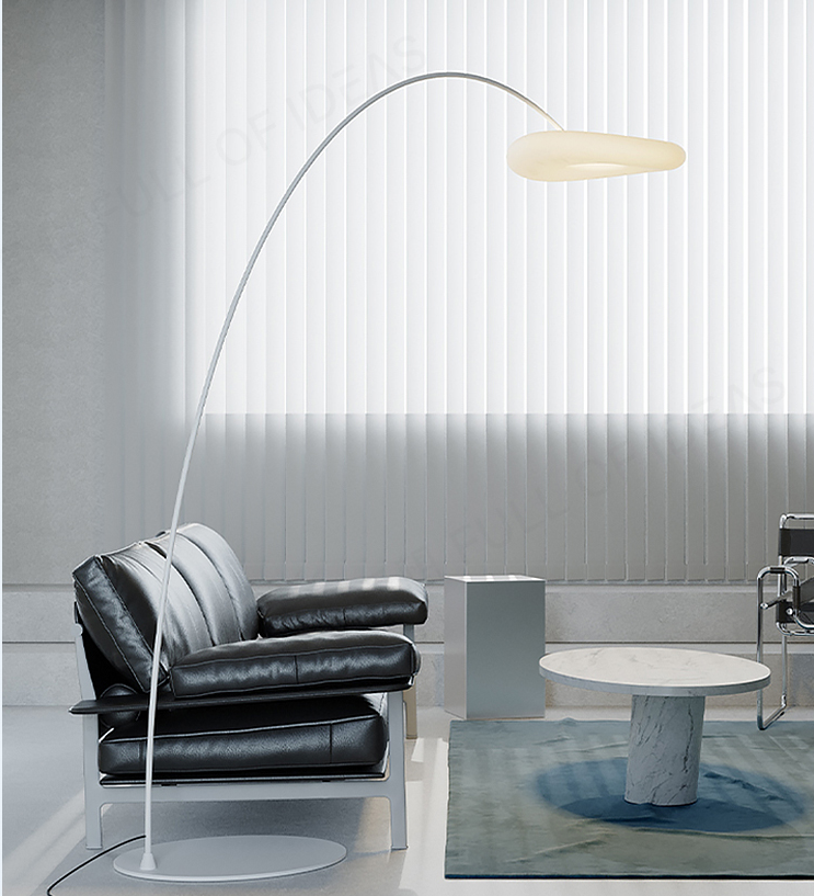 极简-落地灯 L7337 LED单色 黑/白 铁艺+滚塑